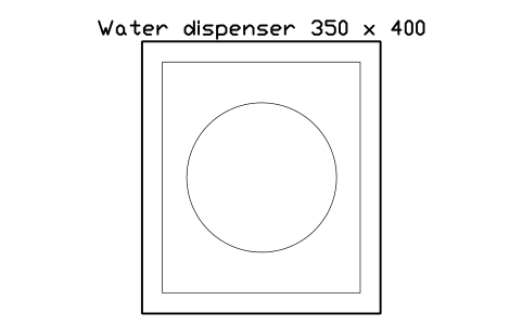 Vorschau des Symbols Water dispenser 350 x 400, Block SDV_RC_WATER_COOLER