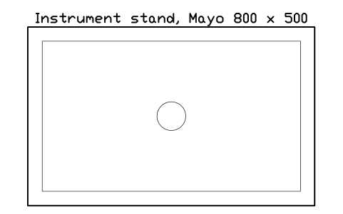 Vorschau des Symbols Instrument stand, Mayo 800 x 500, Block SDV_VT_MAYO_STAND