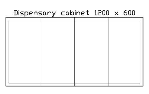 Vorschau des Symbols Dispensary cabinet 1200 x 600, Block SDV_VT_PHARMACY