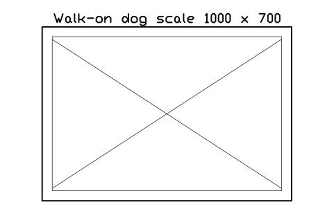 Vorschau des Symbols Walk-on dog scale 1000 x 700, Block SDV_VT_SCALE_DOG