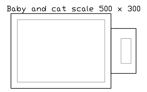 Vorschau des Symbols Baby and cat scale 500 x 300, Block SDV_VT_SCALE_SMALL