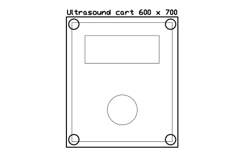 Vorschau des Symbols Ultrasound cart 600 x 700, Block SDV_VT_US_CART