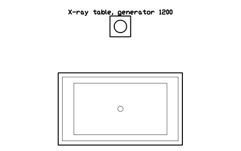 Vorschau des Symbols X-ray table, generator 1200, Block SDV_VT_XRAY_TABLE