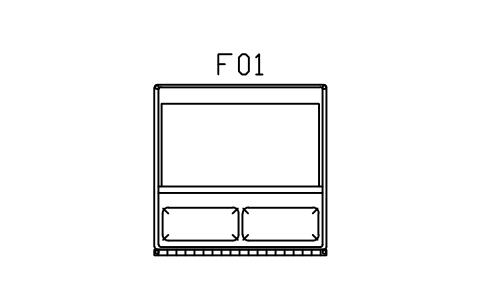 Preview of the Bed, super king, 2000 x 2000 symbol, block SCA_BED_200