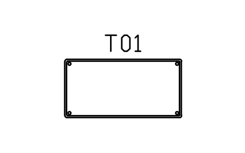 Preview of the Dining table, 1800 x 900 symbol, block SCA_DINING_RECT_1800