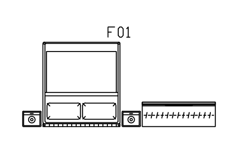 Preview of the Bedroom set, king bed, wardrobe symbol, block SCA_SET_BEDROOM_2