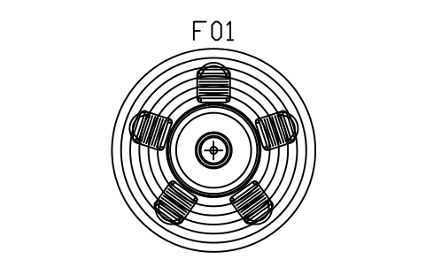 Preview of the Dining set, round, pendant, rug symbol, block SCA_SET_DINING_ROUND