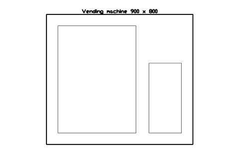Preview of the Vending machine 900 x 800 symbol, block SCH_CANTEEN_VENDING