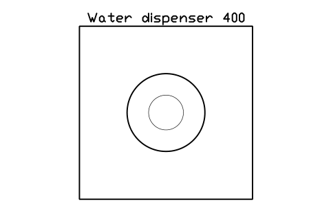 Preview of the Water dispenser 400 symbol, block SCH_CANTEEN_WATER