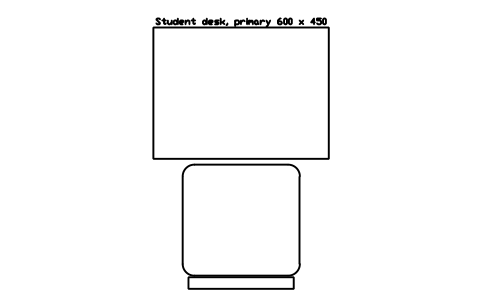 Preview of the Student desk, primary 600 x 450 symbol, block SCH_DESK_PRIMARY