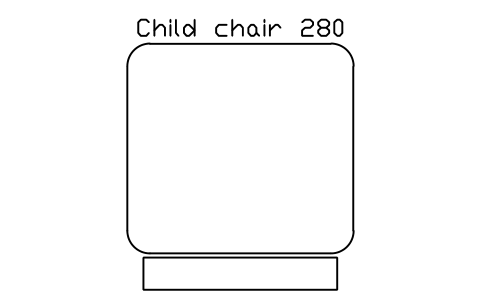 Preview of the Child chair 280 symbol, block SCH_KG_CHAIR
