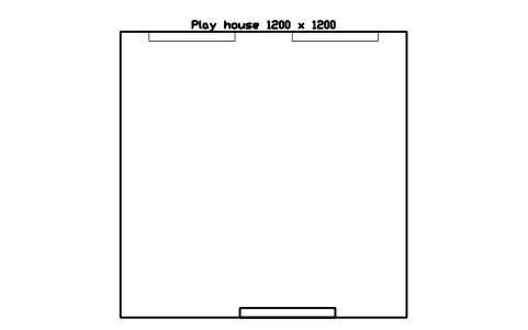 Preview of the Play house 1200 x 1200 symbol, block SCH_KG_PLAY_HOUSE