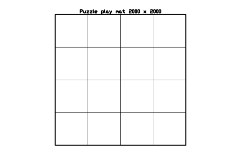 Preview of the Puzzle play mat 2000 x 2000 symbol, block SCH_KG_PLAY_MAT