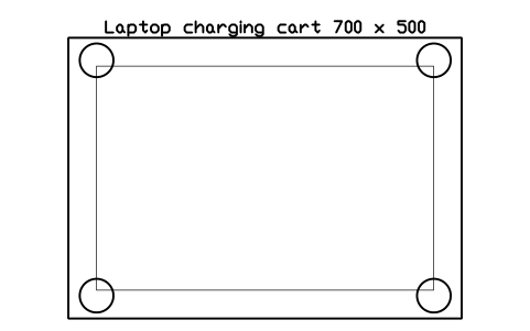 Preview of the Laptop charging cart 700 x 500 symbol, block SCH_LAPTOP_CART