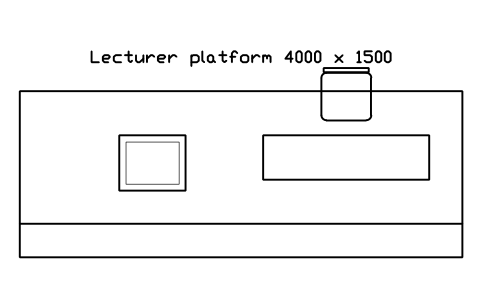 Preview of the Lecturer platform 4000 x 1500 symbol, block SCH_LECT_PODIUM