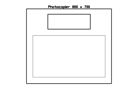Preview of the Photocopier 800 x 700 symbol, block SCH_LIB_COPIER