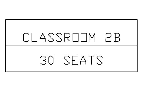 Preview of the Room label symbol, block SCH_ROOM_LABEL