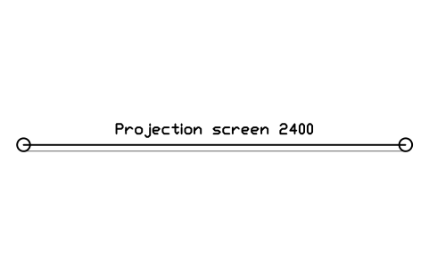 Preview of the Projection screen 2400 symbol, block SCH_SCREEN_2400