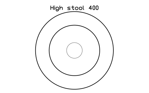 Preview of the High stool 400 symbol, block SCH_STOOL_LAB