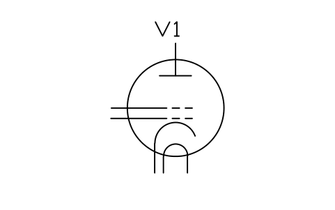 Anteprima del simbolo Tetrode, indirect heated, blocco SEM_BORROWED_TETRODE_INDIRECT_HEATED