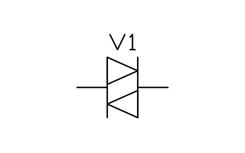 Anteprima del simbolo Bidirectional diode, blocco SEM_S00649_BIDIRECTIONAL_DIODE