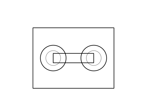 Preview of the Mooring bitt, cross symbol, block SHP_BITT_CROSS