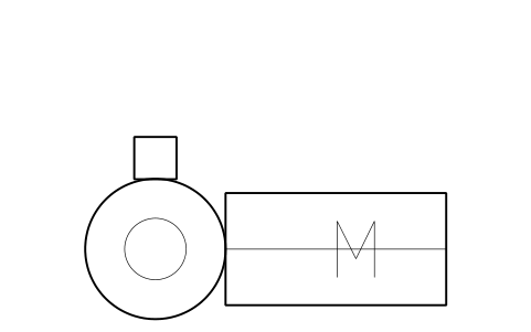 Preview of the Cargo pump, centrifugal symbol, block SHP_CARGO_PUMP