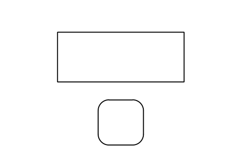 Preview of the Desk with chair symbol, block SHP_DESK