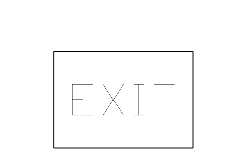 Preview of the Emergency exit symbol, block SHP_EXIT