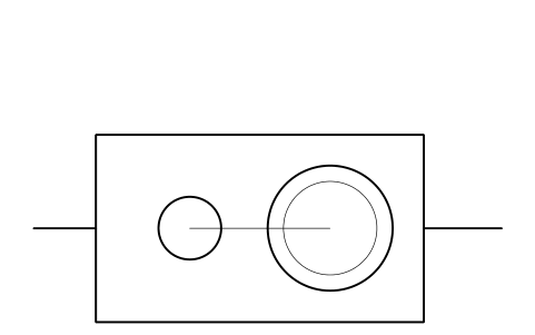 Preview of the Reduction gearbox, plan symbol, block SHP_GEARBOX
