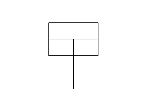 Preview of the Vertical ladder, plan symbol, block SHP_LADDER_V