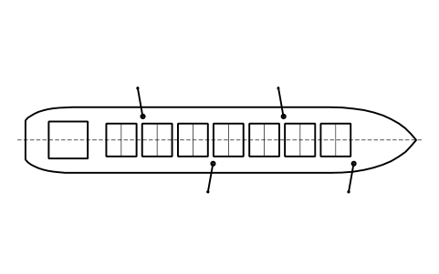 Preview of the Bulk carrier, plan symbol, block SHP_L_BULK