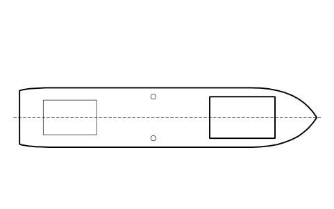Preview of the Fishing trawler, plan symbol, block SHP_L_TRAWLER