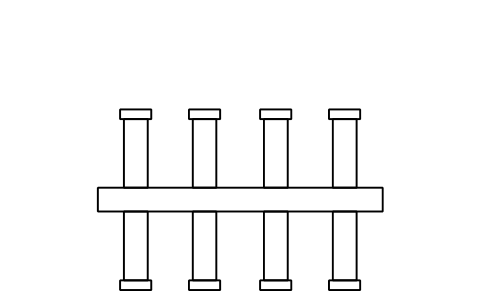 Preview of the Cargo manifold, plan symbol, block SHP_MANIFOLD