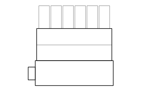 Preview of the Main engine, 2-stroke, profile symbol, block SHP_ME_2S_PROF