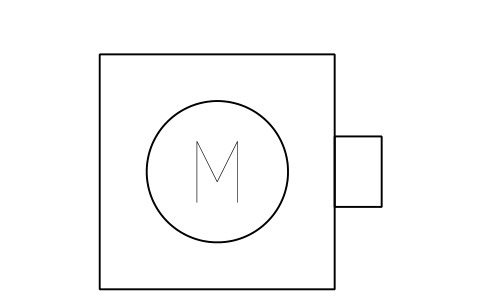 Preview of the Pump, vertical, plan symbol, block SHP_PUMP_V