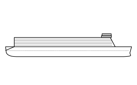 Preview of the Car carrier, profile symbol, block SHP_P_CARCARRIER