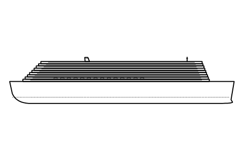 Preview of the Cruise ship, profile symbol, block SHP_P_CRUISE