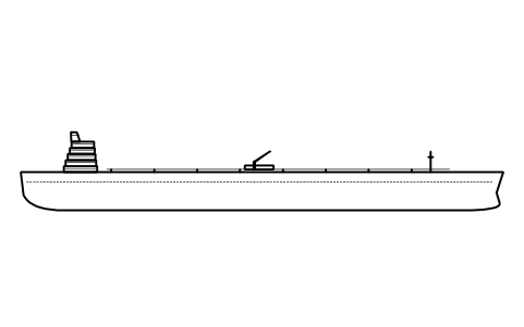 Preview of the Oil tanker, profile symbol, block SHP_P_TANKER