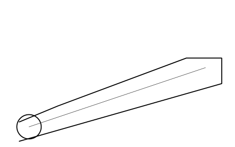 Preview of the Fin stabiliser, plan symbol, block SHP_STABILISER