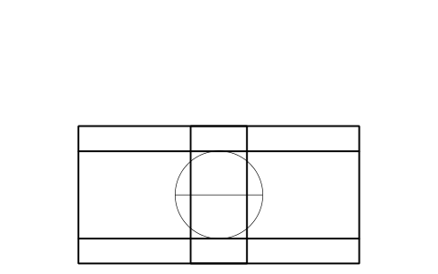 Preview of the Tunnel thruster, plan symbol, block SHP_THRUSTER_TUNNEL