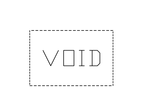 Preview of the Void space symbol, block SHP_VOID