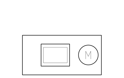 Preview of the Mooring winch, single drum symbol, block SHP_WINCH_1