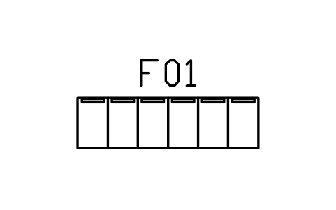 Vorschau des Symbols Spindanlage, 6 Fächer, 1800, Block SPA_LOCKERS_6