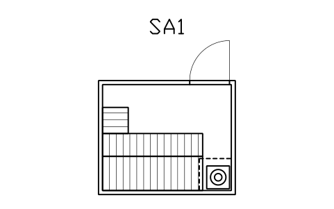Vorschau des Symbols Finnische Saunakabine, 2400 x 2000, Block SPA_SAUNA_FIN_2400