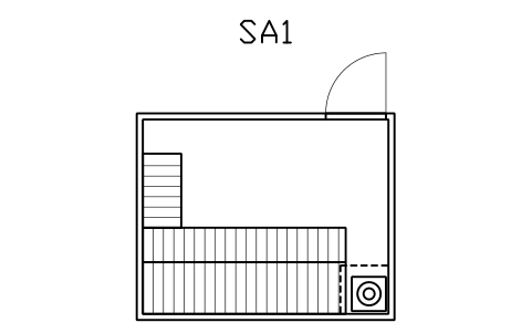 Vorschau des Symbols Finnische Saunakabine, 3000 x 2400, Block SPA_SAUNA_FIN_3000