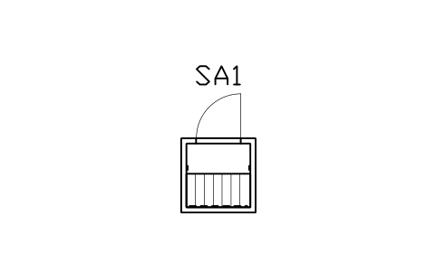 Vorschau des Symbols Infrarotkabine, 1 Person, 1000 x 1000, Block SPA_SAUNA_IR_1