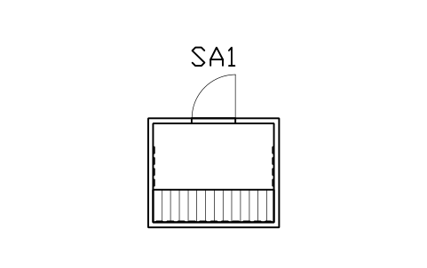 Vorschau des Symbols Infrarotkabine, 4 Person, 1800 x 1500, Block SPA_SAUNA_IR_4