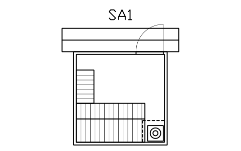 Vorschau des Symbols Außensauna, 2400 x 2400, Block SPA_SAUNA_OUTDOOR