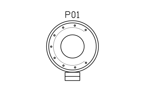 Vorschau des Symbols Whirlpool, rund, 2100, Block SPA_TUB_HOT_6